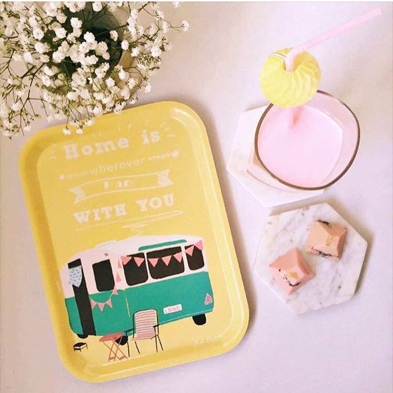 澳洲原创 － 你就是我家桦木托盆 - 浅碟/小碟子 - 木头 多色