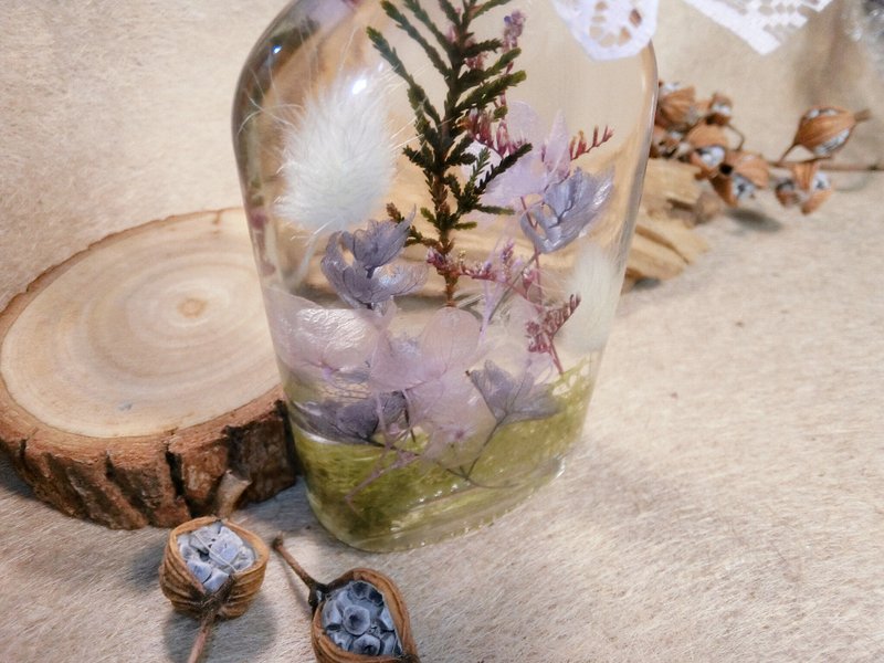 浮游花【Keep your everything】酒瓶花 生日礼物 浮油花 圣诞礼 - 干燥花/捧花 - 植物．花 
