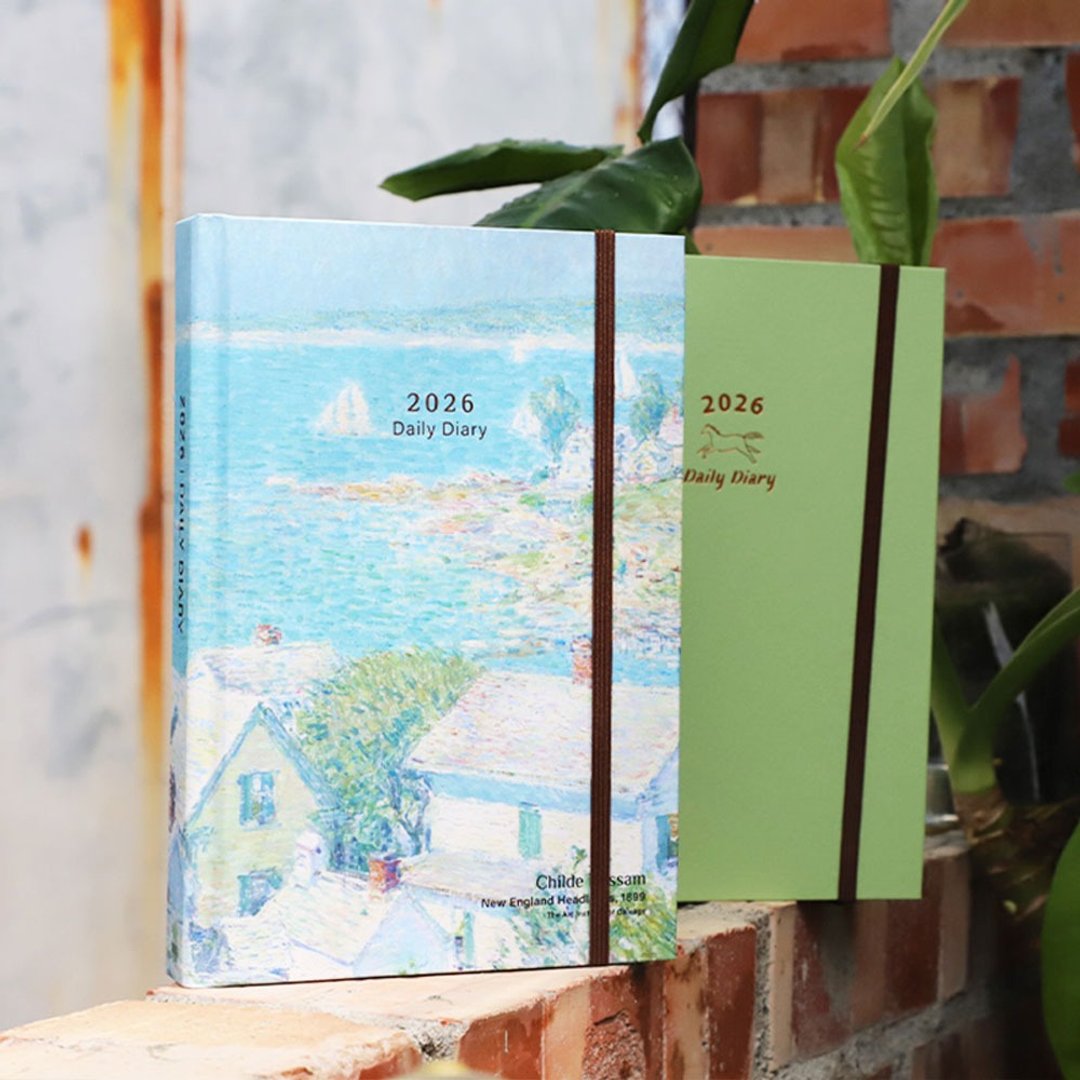 Chuyu 2026年B6/32K精装日志/横线1日1页/硬壳日记手帐/日计划 - 笔记本/手帐 - 纸 多色