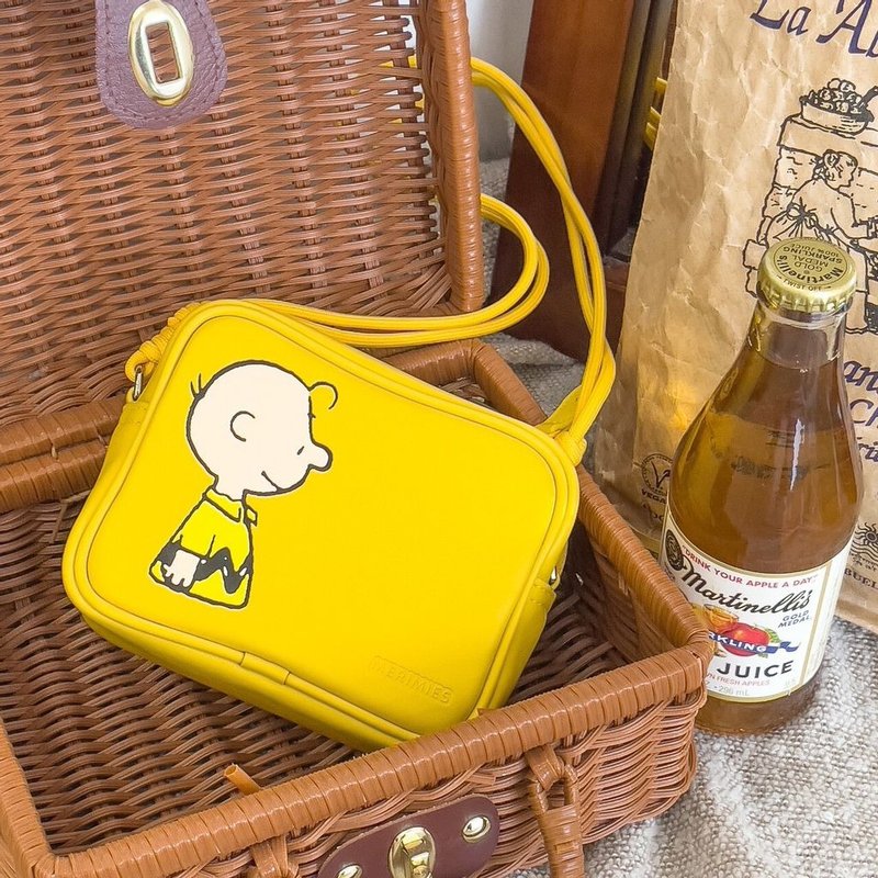 SNOOPY POCKET 史努比联名 斜背包 | 黄 - 侧背包/斜挎包 - 其他材质 黄色