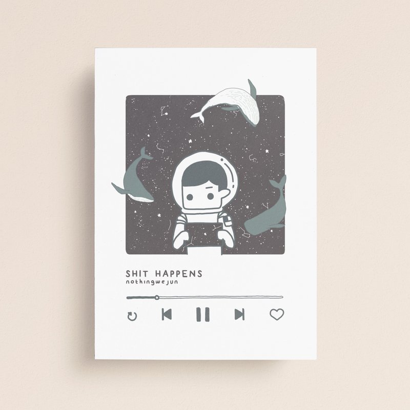 Shit Happens 播放中。。。 - 卡片/明信片 - 纸 