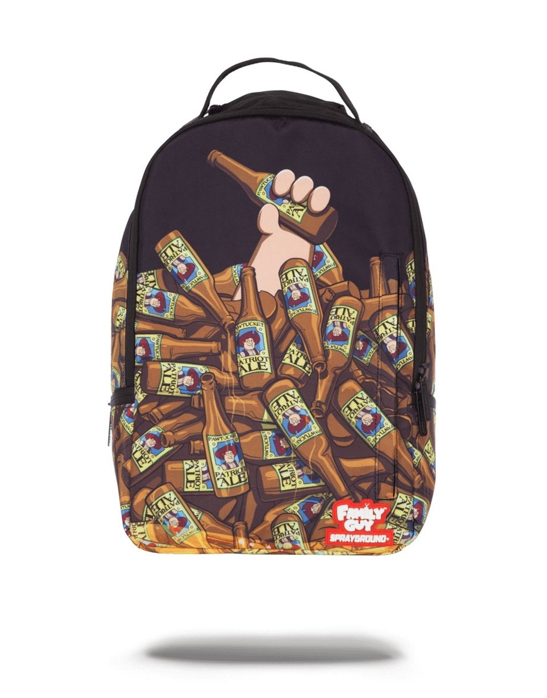 【SPRAYGROUND】Family Guy Pat Bottles Stacked 盖酷家族后背包 - 后背包/双肩包 - 防水材质 黑色
