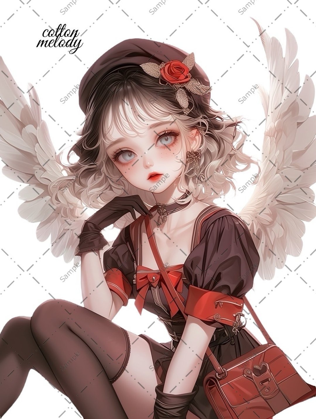 原创贴纸 no.1390 人物贴纸 原创贴纸 人物贴纸 女孩贴纸 原创人物贴纸 - 贴纸 - 纸 