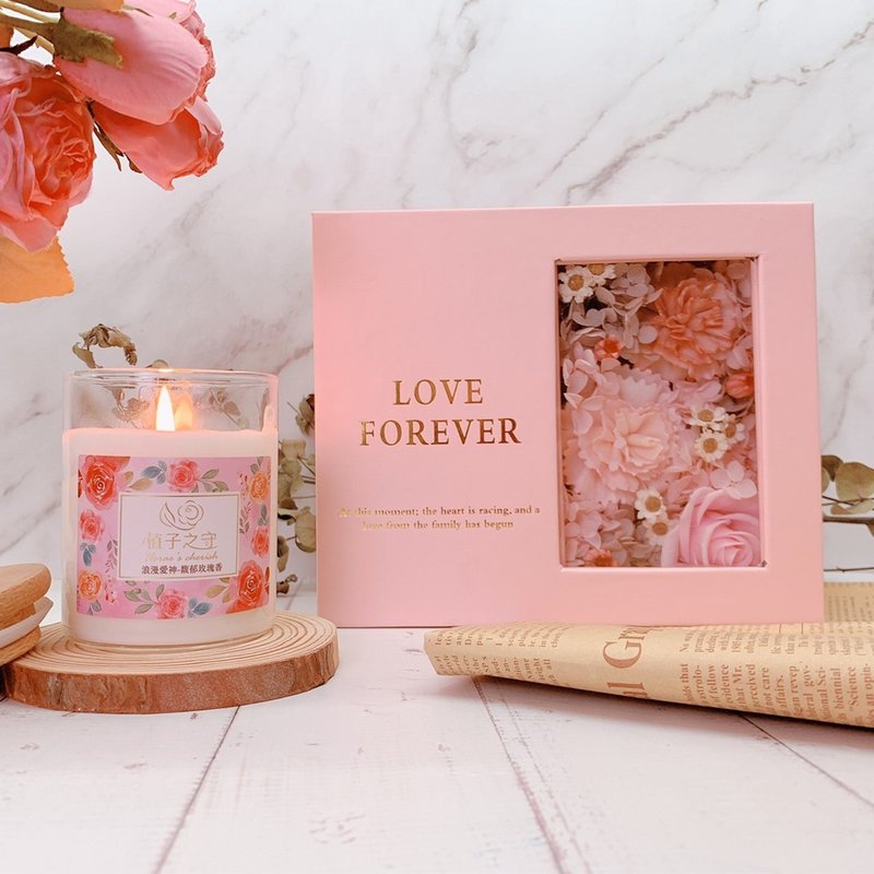 香氛花礼(香氛蜡烛X永生花)  | 情人节礼物| 圣诞礼物 - 香薰/精油/线香 - 其他材质 