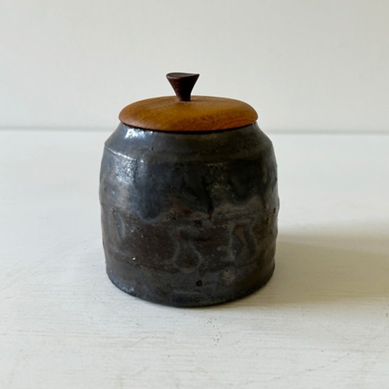 小花瓶, 黑色 - 调味罐/酱料瓶 - 陶 黑色