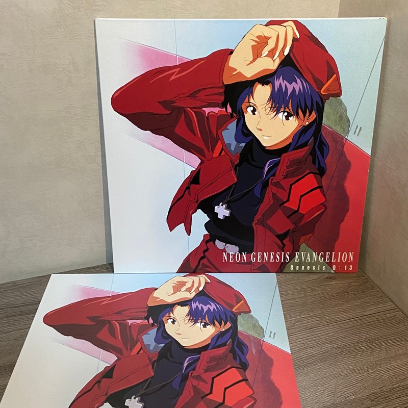 新世纪福音战士 大张 雷射影碟 葛城美里 - 海报/装饰画/版画 - 其他材质 红色
