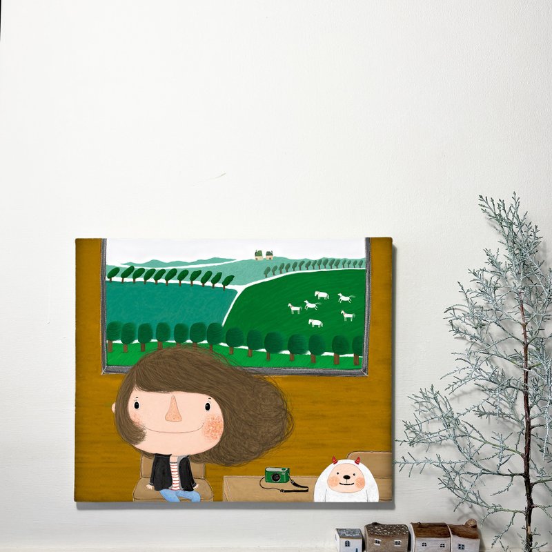 无框画_Dolly(朵力)最美的风景在途中/荷恩蒸汽火车 - 画框/相框 - 棉．麻 多色