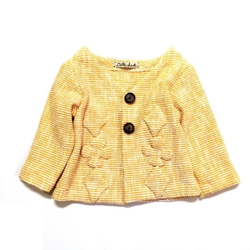 ♢ ♧ ♢ loose cardigan jacket - 其他 - 棉．麻 黄色