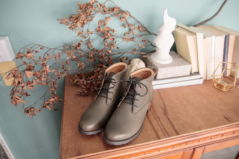 德比靴里昂真皮德比靴激轻量气垫靴 墨森 - 女款短靴 - 真皮 