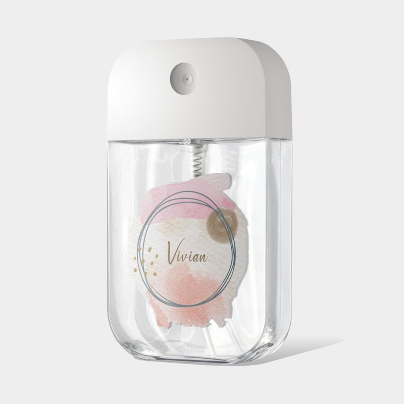 交换礼物 圣诞节 定制化文字 酒精瓶 防疫用品 卡片式喷瓶 099 - 收纳用品 - 塑料 粉红色