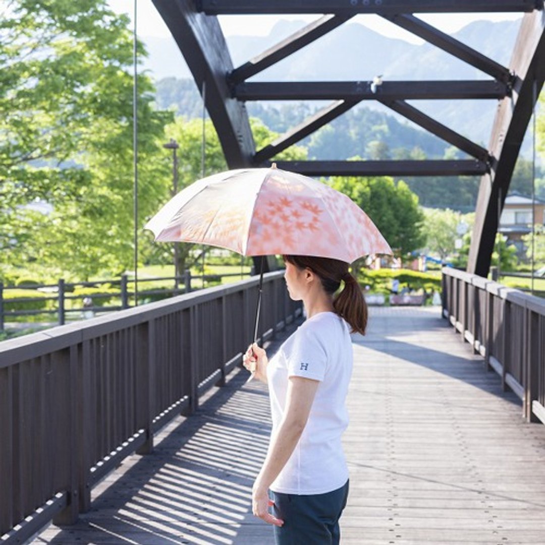 [Short umbrella for both sunny and rainy weather] Komorebi Maple Orange - 其他 - 棉 