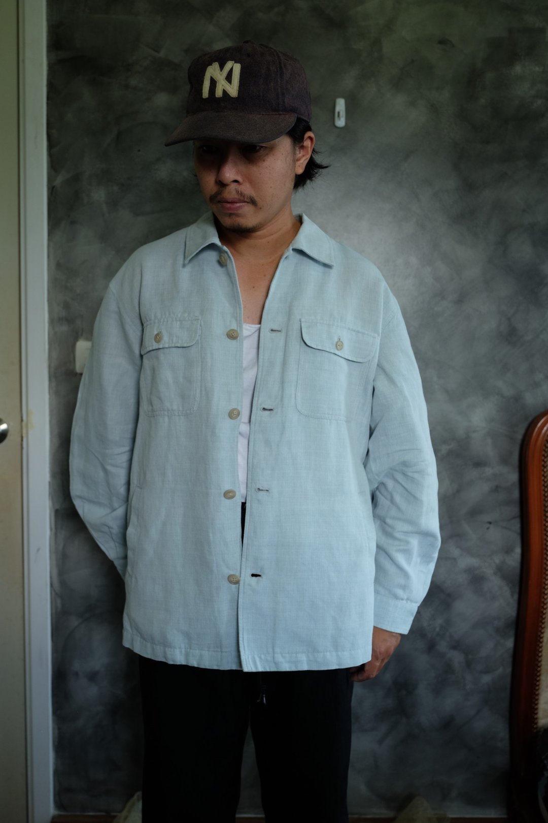 古着 Ralph Lauren Chaps 长袖夹克衬衫 - 男装衬衫 - 棉 