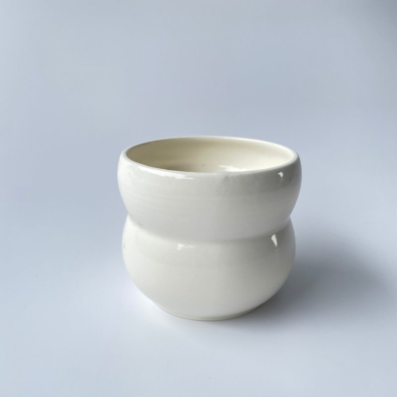 @studio_florero 白瓷小花器 - 花瓶/陶器 - 陶 白色