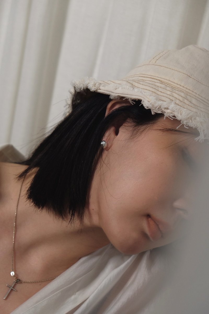 有机体 Organism系列 纯银耳环 - 耳环/耳夹 - 纯银 银色