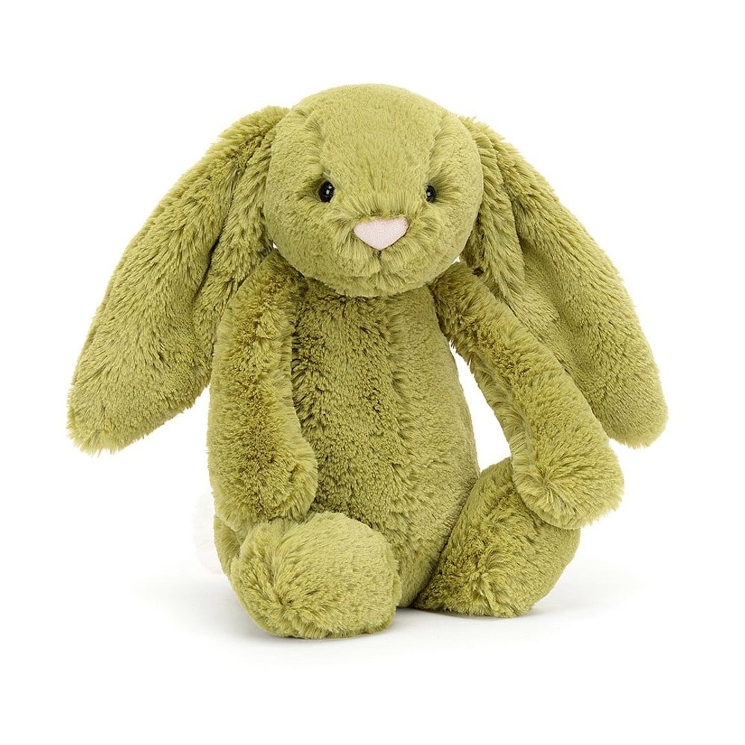 Jellycat Bashful Moss Bunny 苔癣绿兔 草绿 抹茶绿 31cm - 玩偶/公仔 - 聚酯纤维 绿色