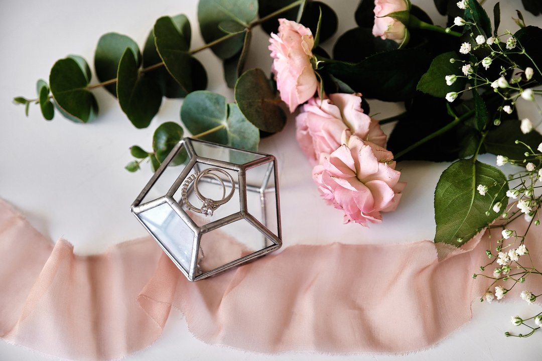 Proposal Ring Box / Mini ring box / pentagon ring box / geometric ring box - 收纳用品 - 玻璃 透明