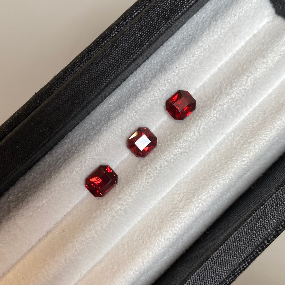 【裸石】石榴石 Garnet LGA12/ LGA13/LGA14 - 项链 - 宝石 红色