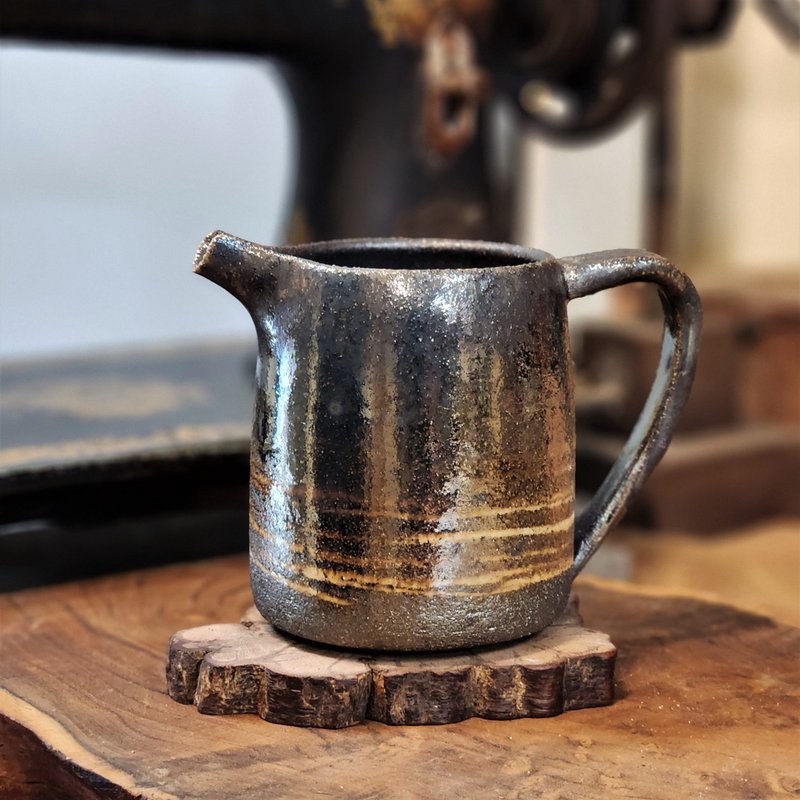 柴烧陶 / 奶壶 / 把手茶海 / 公道杯 / 匀杯 - 茶具/茶杯 - 陶 黑色
