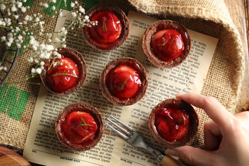 Mini私房点心-红樱桃白奶酪塔 - 蛋糕/甜点 - 纸 