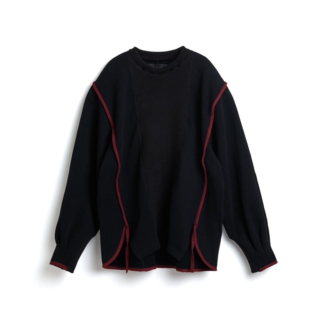 Rip Sweater - 男装上衣/T 恤 - 棉 黑色