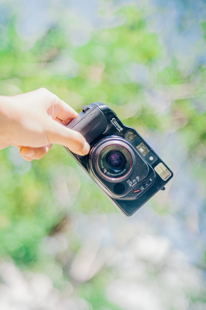 Canon Autoboy Tele 佳能双定焦底片相机 大光圈 好镜头 自动对焦 - 相机 - 其他金属 黑色