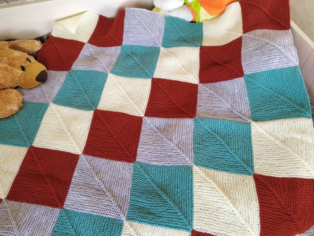 Baby blanket handmade, wool baby blanket - 婴儿床上用品 - 羊毛 多色