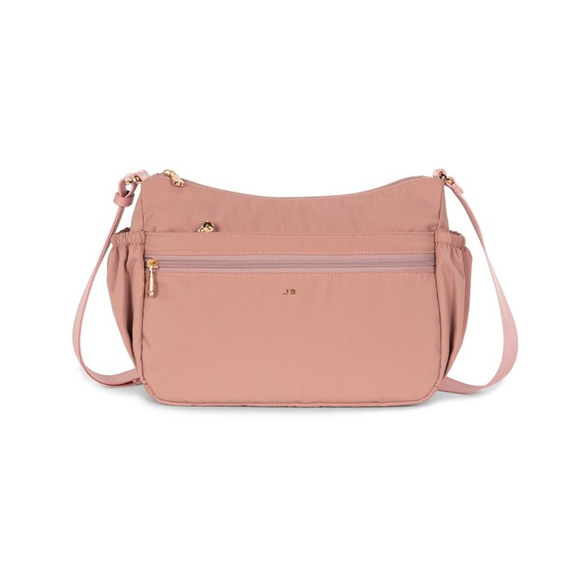 斜背包 蜜特大容量防泼水斜背包-7006-21-多色任选 - 侧背包/斜挎包 - 尼龙 粉红色