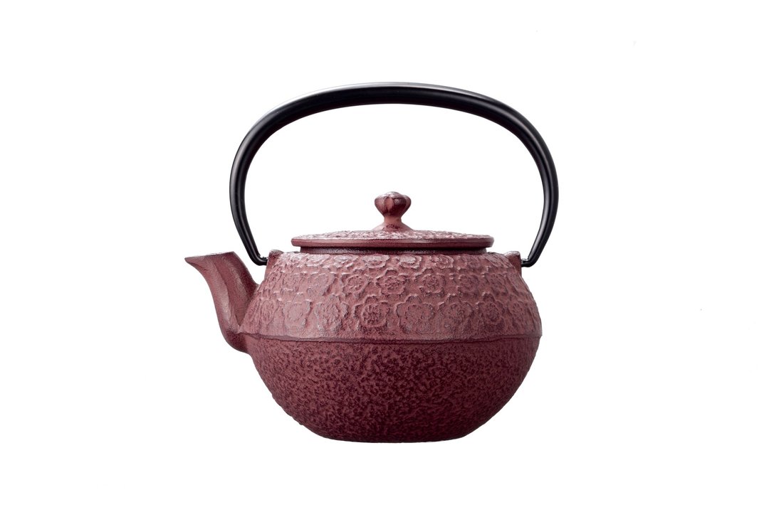 铸铁茶壶【粉色樱花】(茶壶+瓶敷) - 茶具/茶杯 - 其他金属 