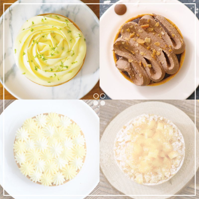 艾薇恩【四次圆】柠檬+可可 Lemon & Cocoa Tart - 蛋糕/甜点 - 新鲜食材 橘色