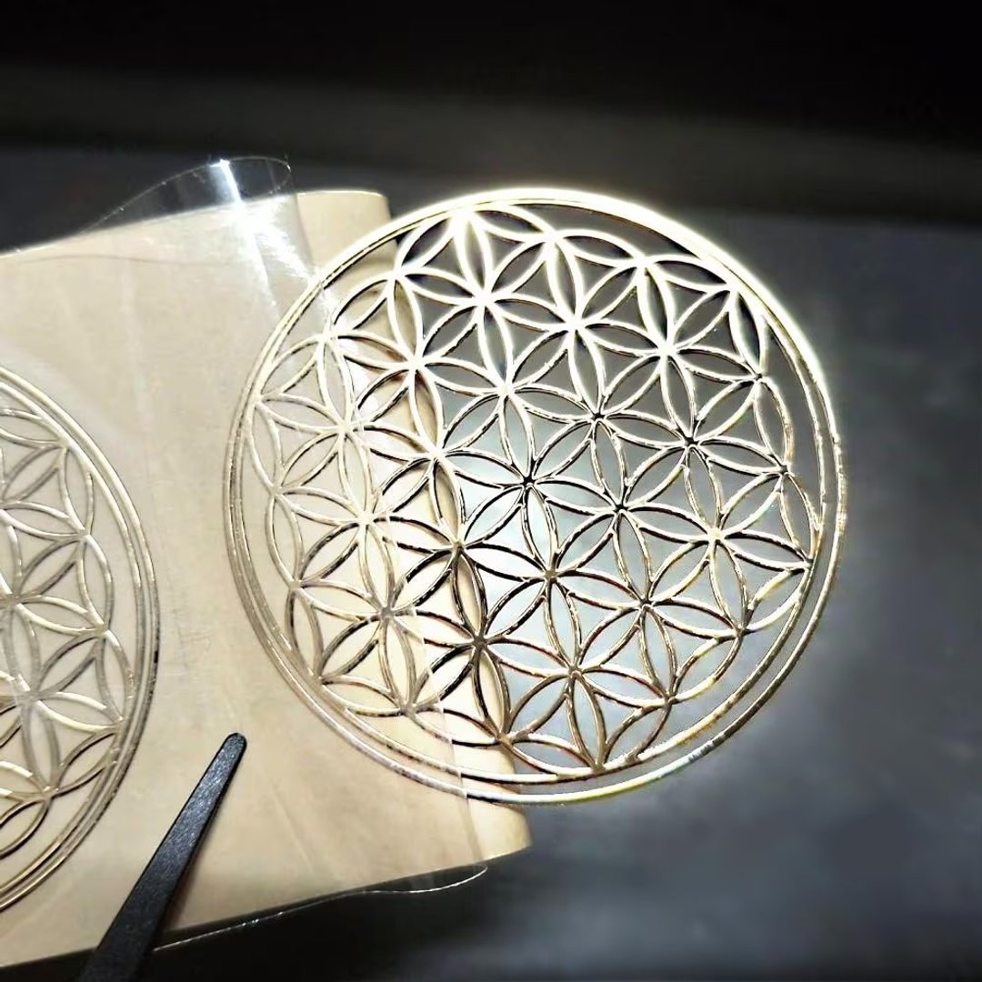生命之花金色缕空金属贴纸 - 贴纸 - 其他金属 金色