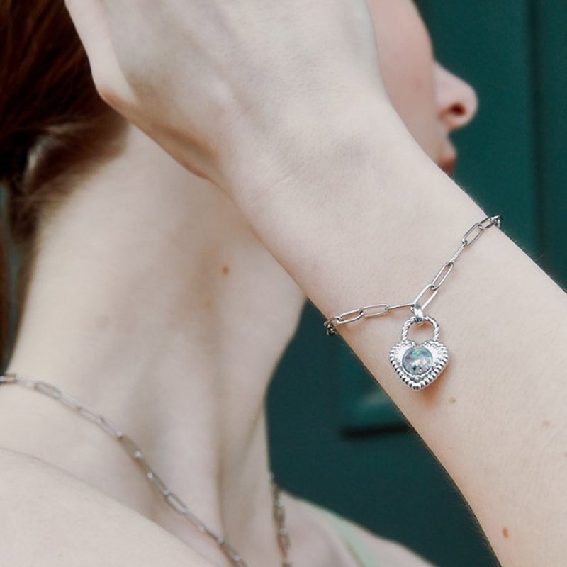 Love Lock Snowball Bracelet - 手链/手环 - 玻璃 