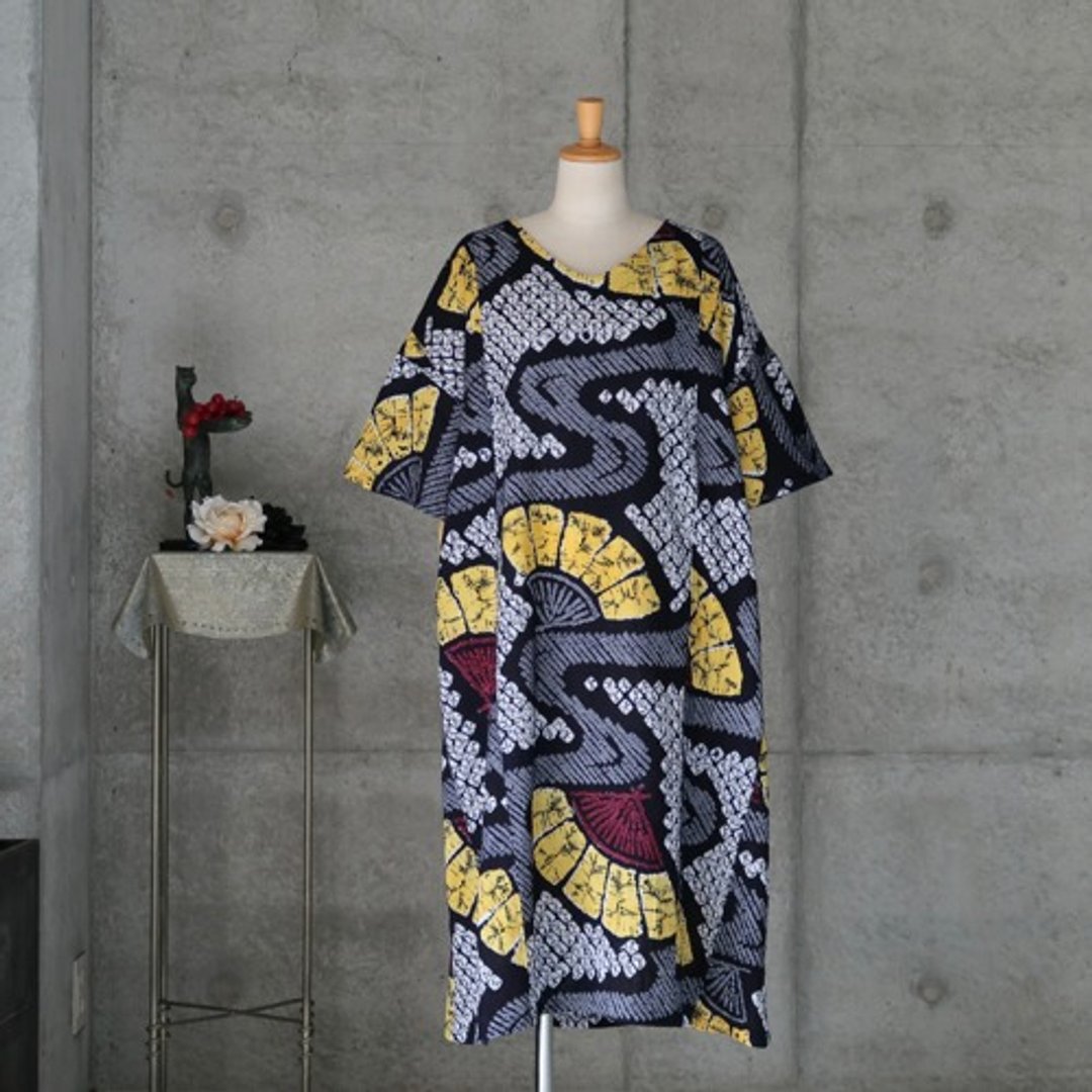 Pinkoi 代购 - 和服翻版有松扎洋装 L~LL - 洋装/连衣裙 - 棉 