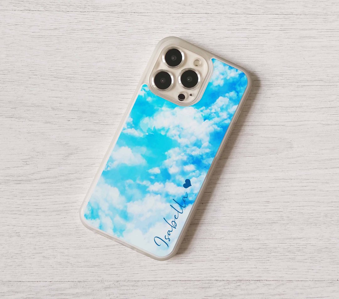 免费加名订制白云天空全包手机壳 iPhone 16 15 Pro Max plus 14 - 手机壳/手机套 - 塑料 多色