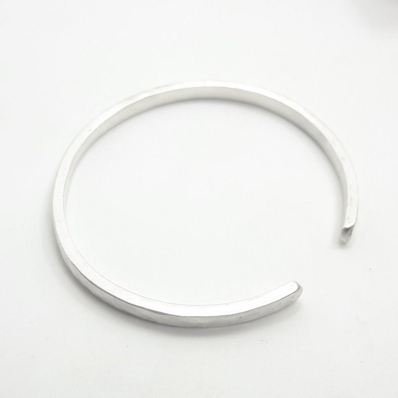 V2款-做不出一样的银手环水波纹999纯银手环-御匠敲饰 - 手链/手环 - 贵金属 银色