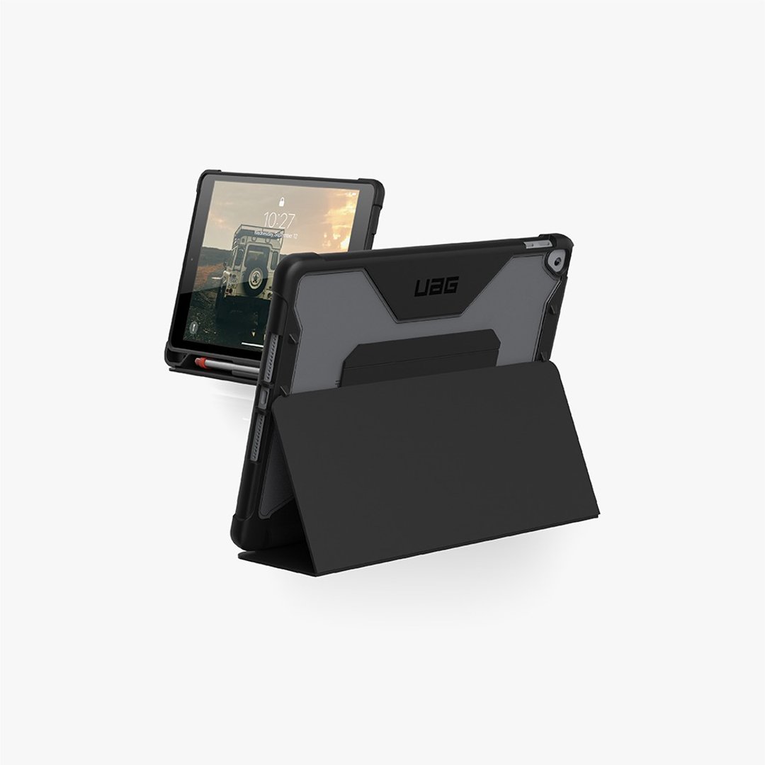 UAG iPad 10.2寸耐冲击全透保护殻-黑 - 平板/电脑保护壳 - 橡胶 透明