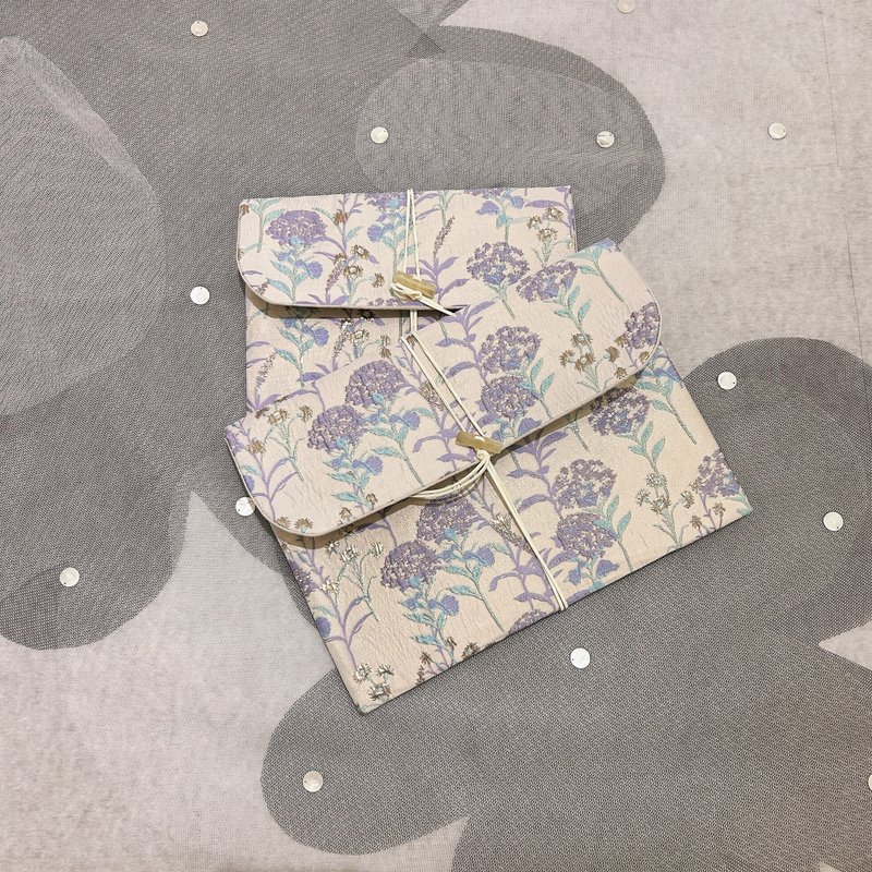 帕帕拉夏手工坊【手拿笔电包】万用/外出/环保 绑带款-紫霞仙子 - 电脑包 - 棉．麻 