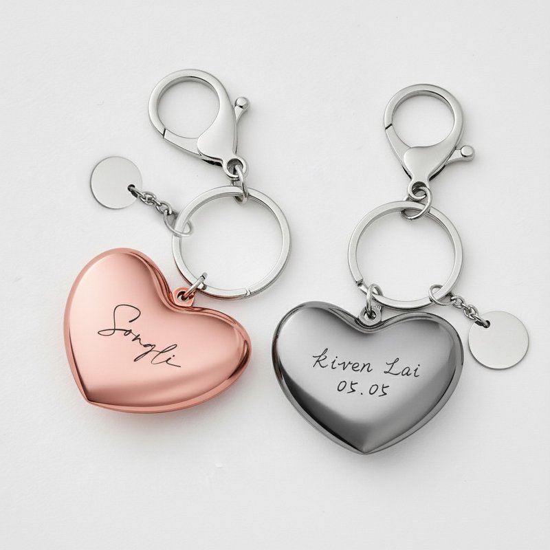 【定制化礼物】爱心造型悠游卡吊饰礼盒|可定制化镌刻|正版授权 - 吊饰 - 其他金属 多色