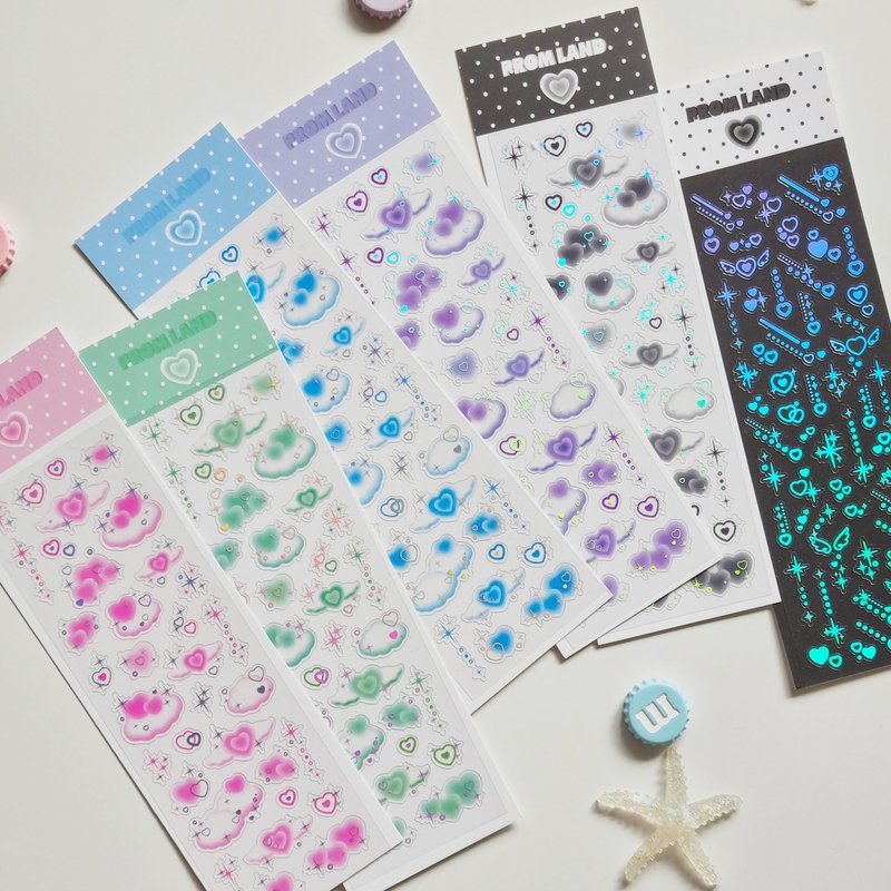 Angel Heart 韩国贴纸组 - 贴纸 - 其他材质 多色