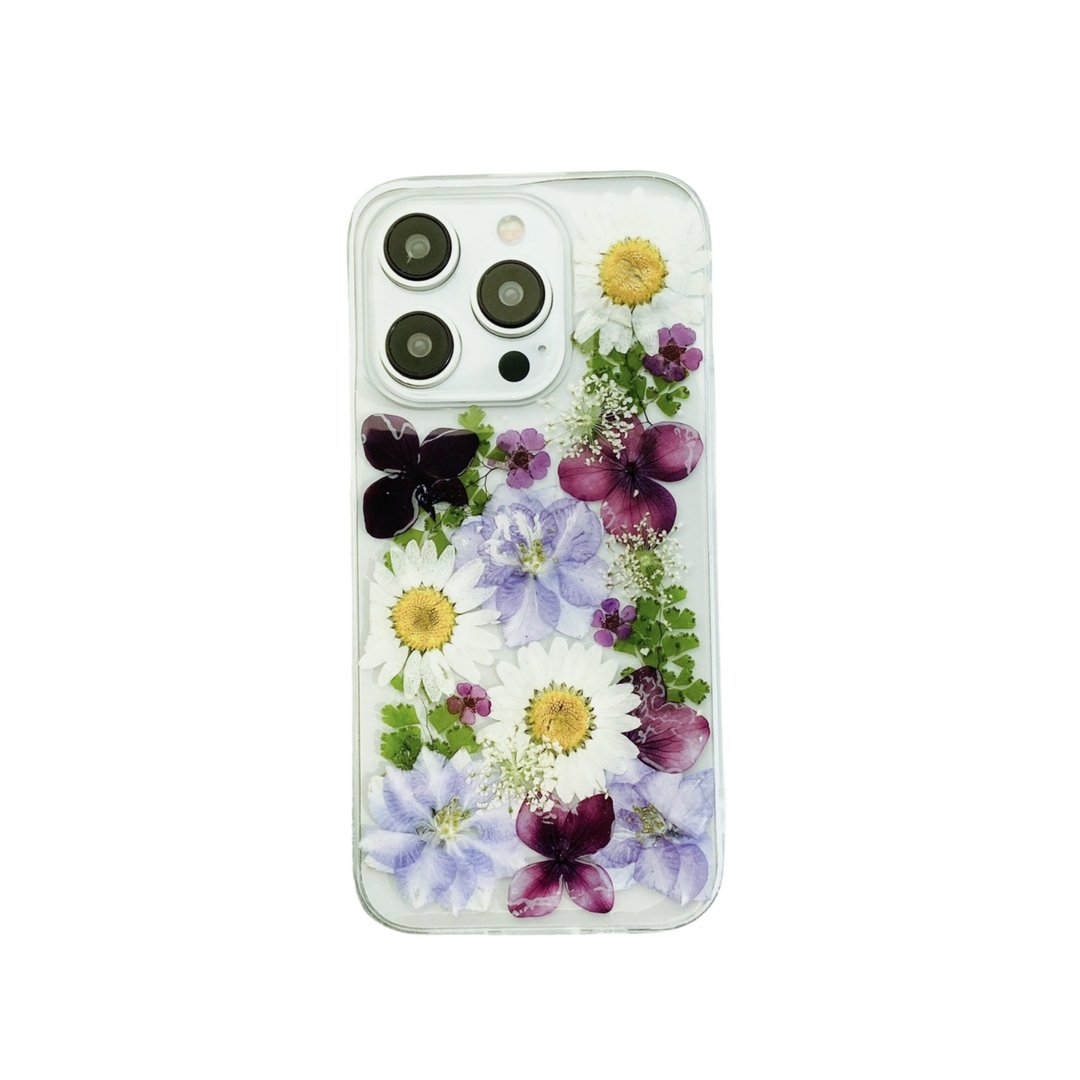 繁花似锦押花水果手机壳适用于iPhone 16 Pro Max Samsung S25 - 手机壳/手机套 - 植物．花 