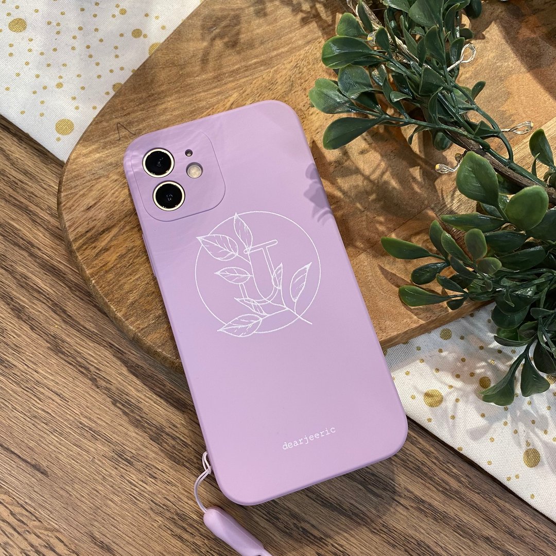 Custom Initial Phone Case - 其他 - 橡胶 