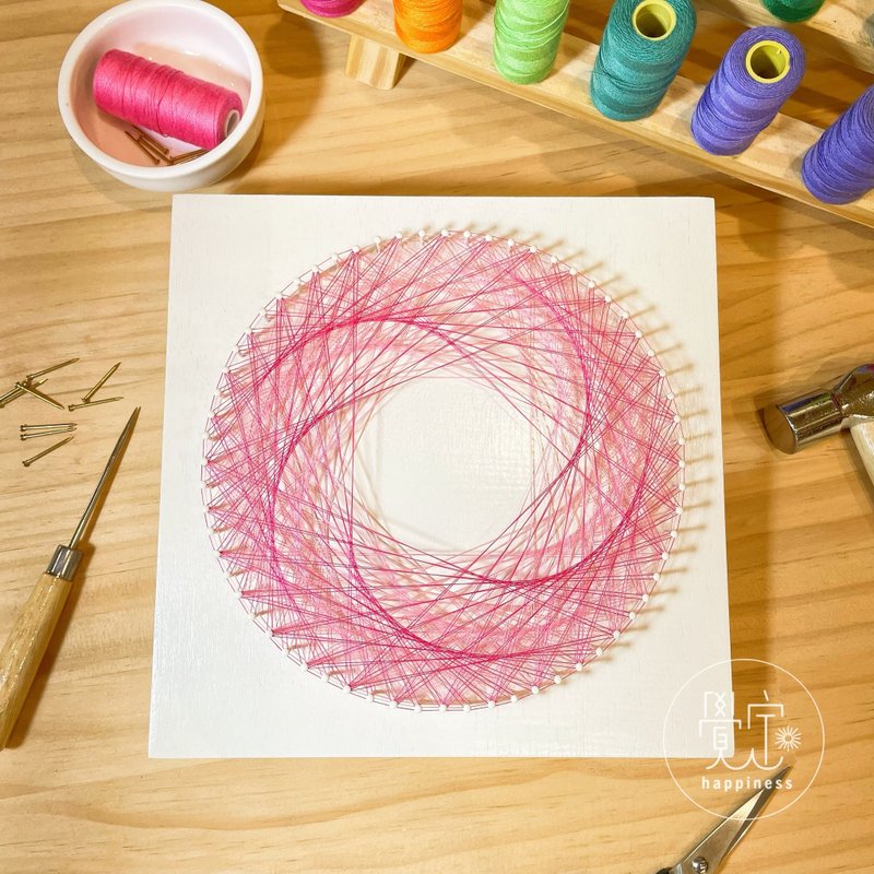 Stringart 艺术作品 - 摆饰 - 其他材质 多色