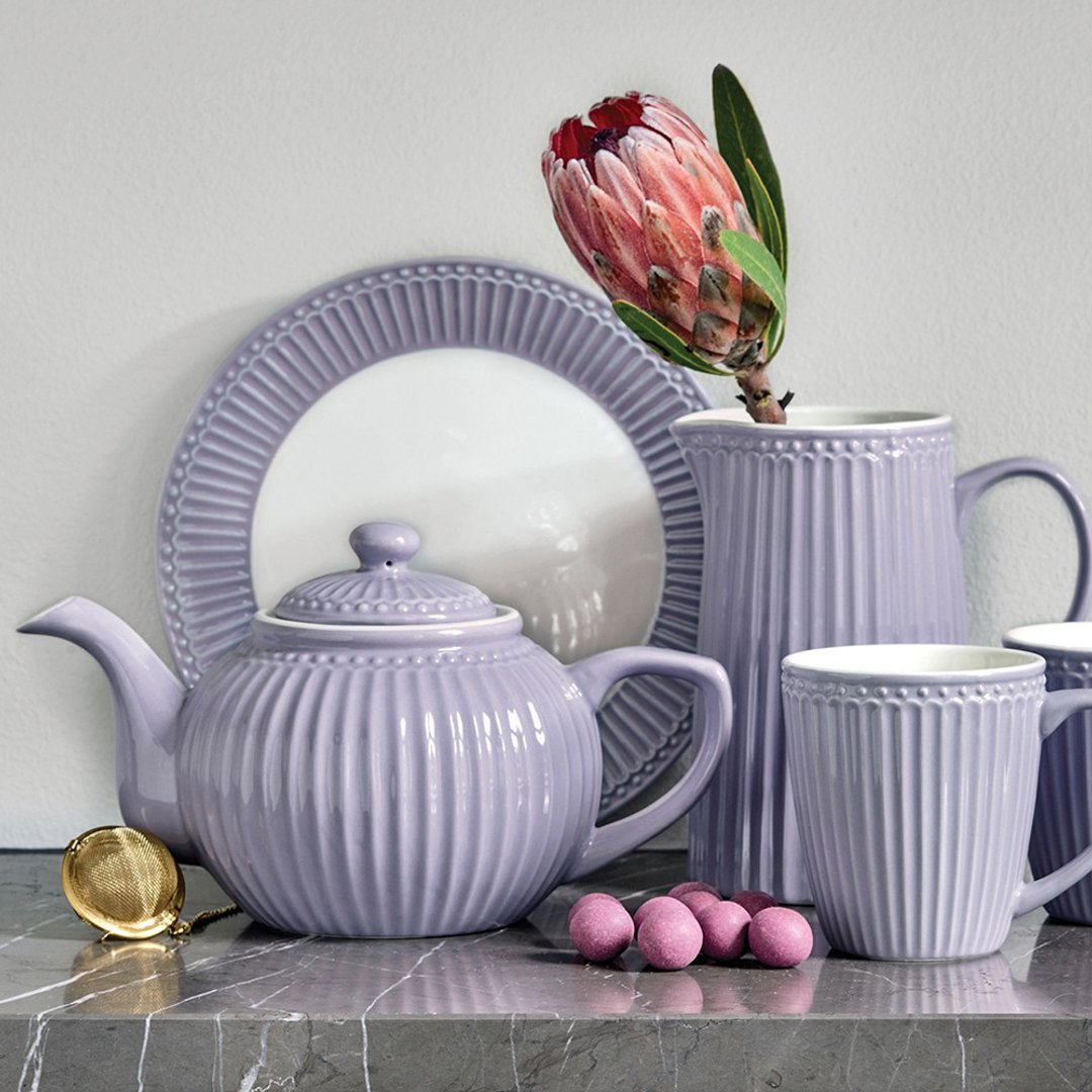 丹麦GreenGate Alice lavender 茶壶 / 薰衣草紫 - 茶具/茶杯 - 瓷 紫色