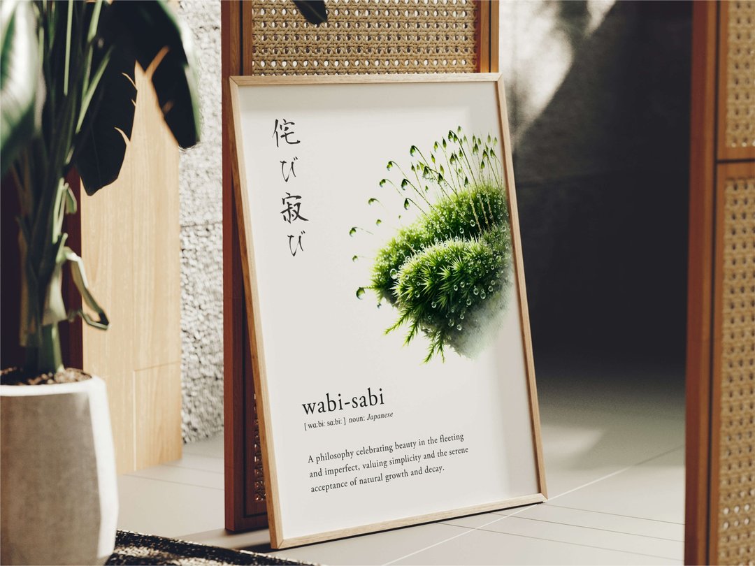 侘寂定义印刷壁挂艺术 - 日式美学极简主义语言 - 其他数码设计 - 其他材质 