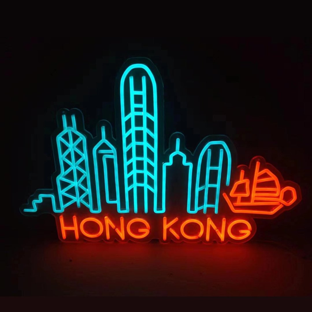 定制霓虹文字图案灯 / Hong Kong / 英文灯牌 | 霓虹灯设计灯 - 灯具/灯饰 - 压克力 透明