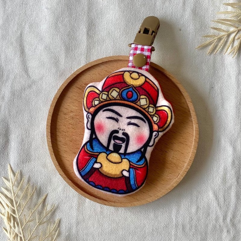 原创 平安符袋/卡套/神明-财神爷/五路财神 - 平安符/符袋 - 其他材质 红色