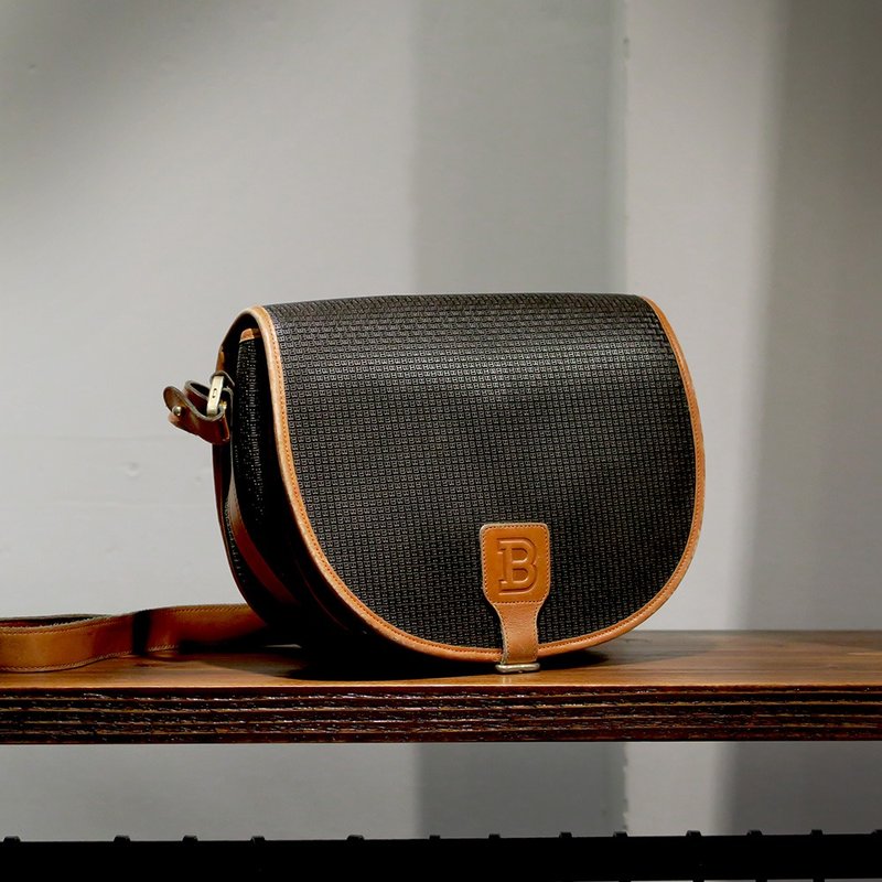 古着 Bally PVC涂层帆布 古董 侧背包 - 侧背包/斜挎包 - 其他材质 