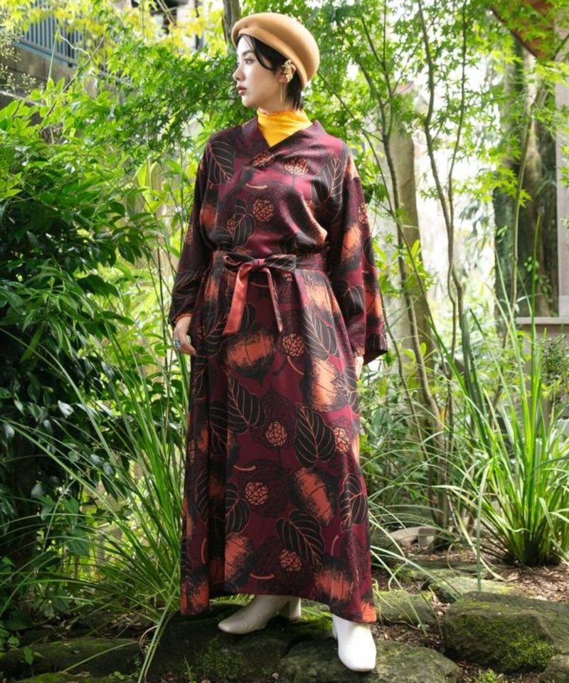 【热门预购】暗影彼岸花和风洋装 (3色) 7CQ-4304 - 洋装/连衣裙 - 其他材质 