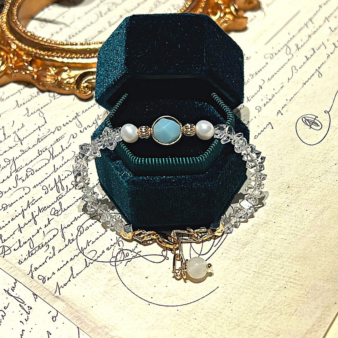 carina accessories闪灵钻x天河石 手链 项链 水晶设计 生命灵数 - 手链/手环 - 水晶 透明
