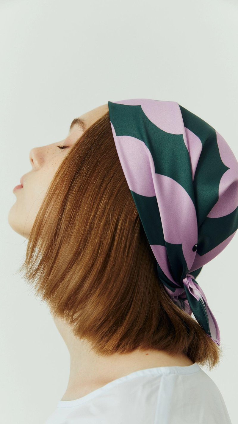 西班牙丝巾 - 丝巾 - 丝．绢 紫色