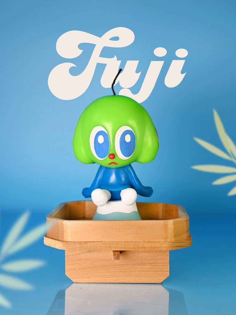 Fuji PinBoo 富士蘋果狗 香薰蠟燭擺件 創意結婚生日交換禮物 - 蜡烛/烛台 - 蜡 绿色